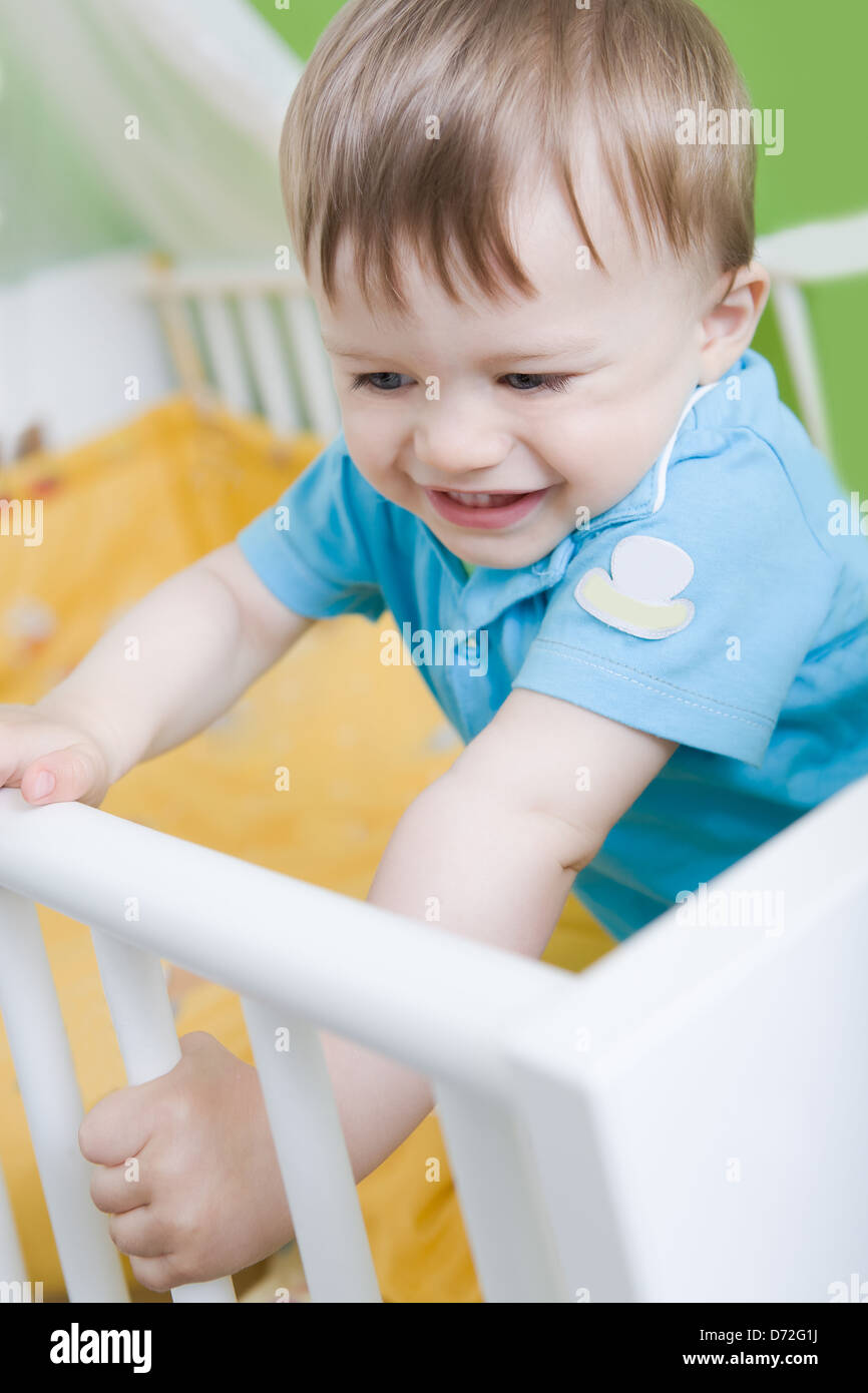 little toddler playing in the child's room Stock Photo Alamy