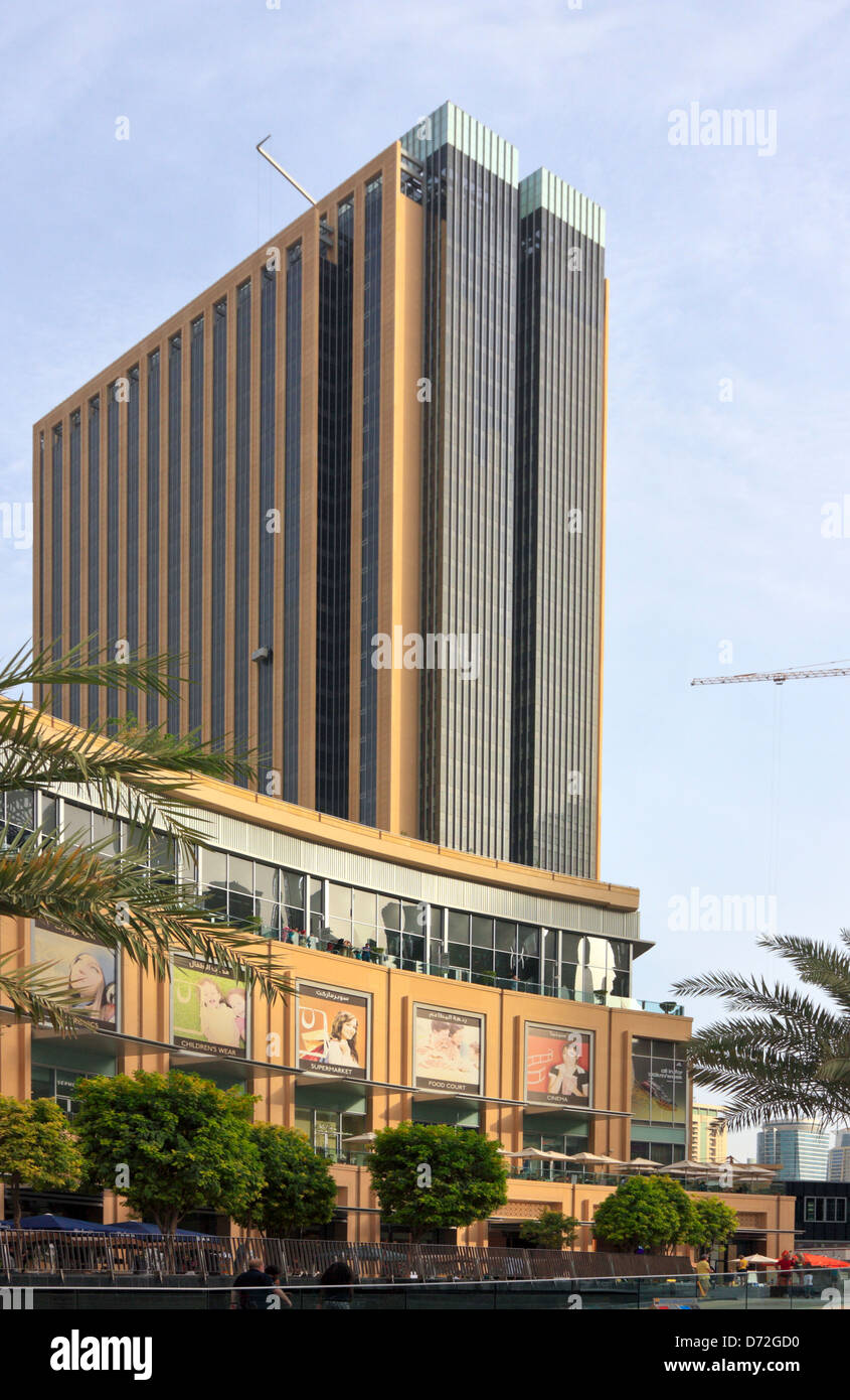 The Address Hotel, one of the High Rise Buildings surrounding the Dubai Marina, United Arab Emirates, UAE Stock Photo