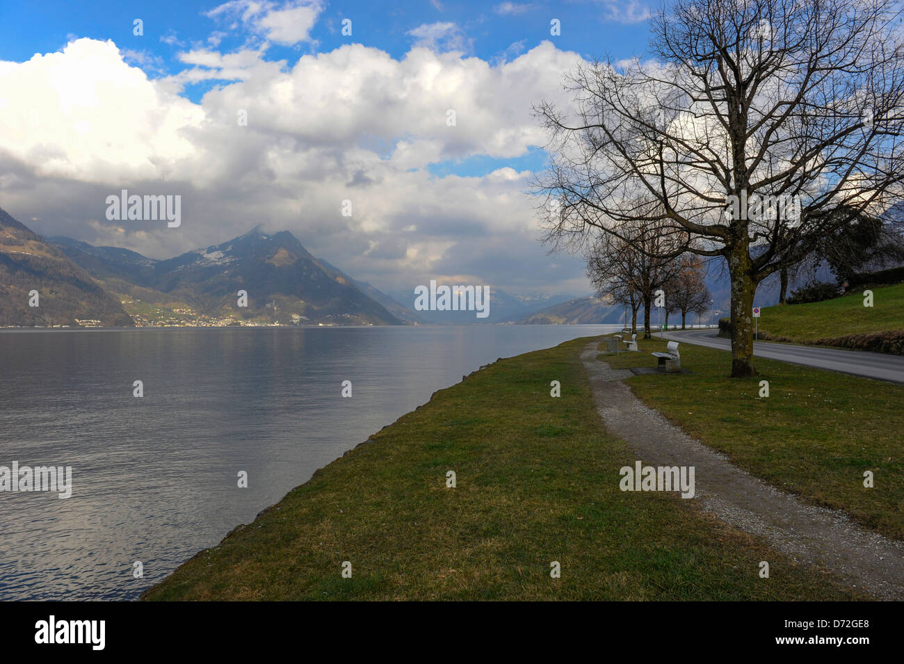 Beckenried, Lake Lucerne Stock Photo