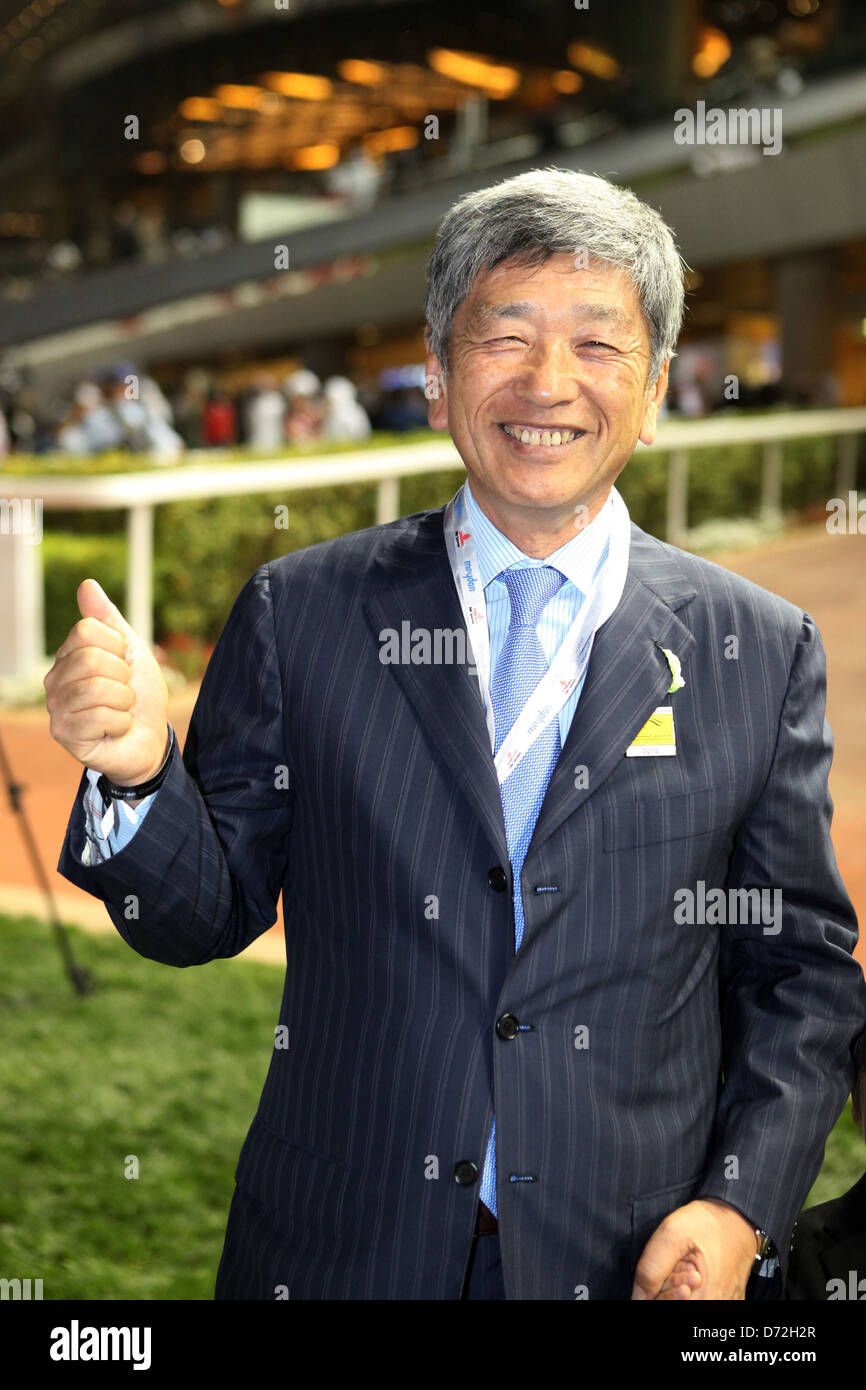 Dubai, United Arab Emirates, Teruya Yoshida, the owner of the horse racing horse Danedream Stock Photo