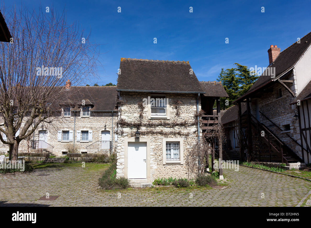 Architecture of Giverny, Haute Normandie, France Stock Photo
