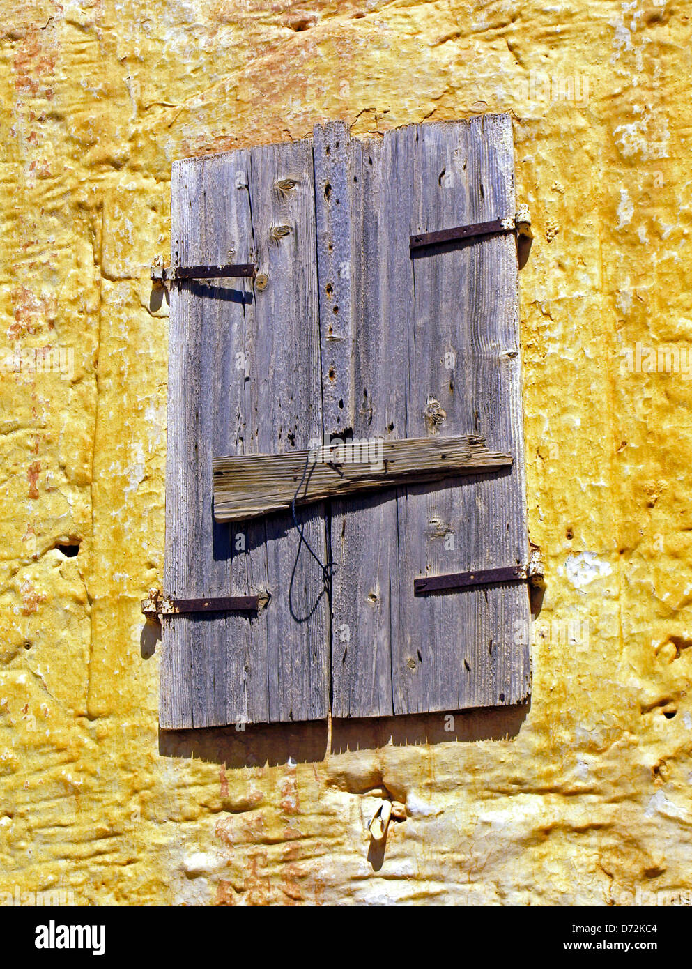 Greek window shutters Stock Photo Alamy