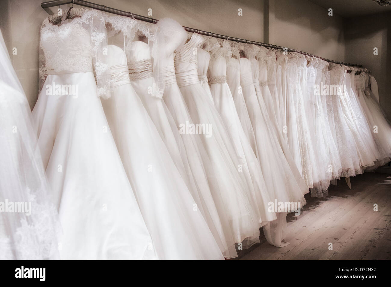Wedding dresses Stock Photo
