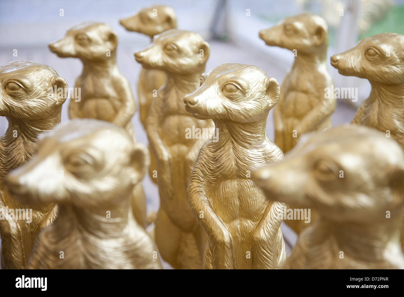 Wertheim, Germany, replicas of an art installation by Ottmar Hoerl Stock Photo Alamy