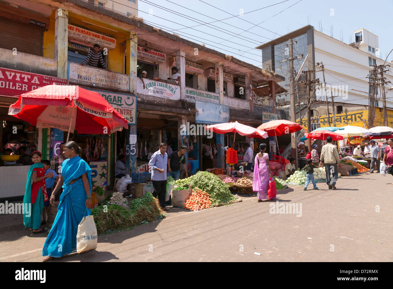 Mapusa in North Goa Stock Photo Alamy