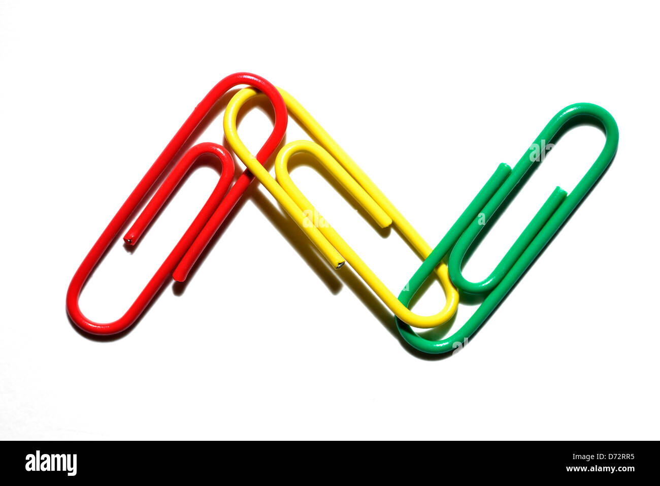 Red, yellow and green staple, symbolic photo redyellowgreen coalition