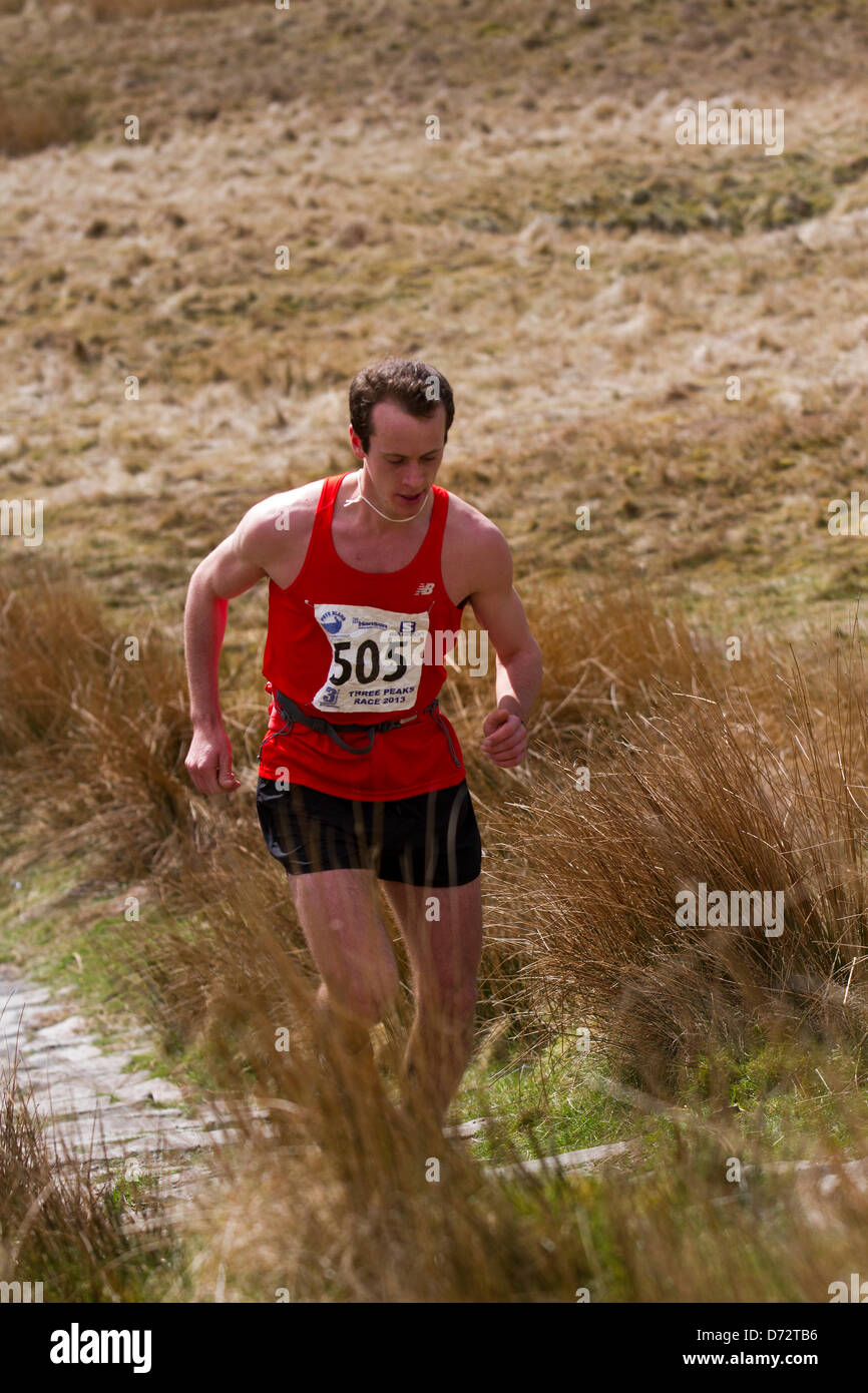 Yorkshire Three Peaks Challenge Saturday 27th April, 2013. Runner 505