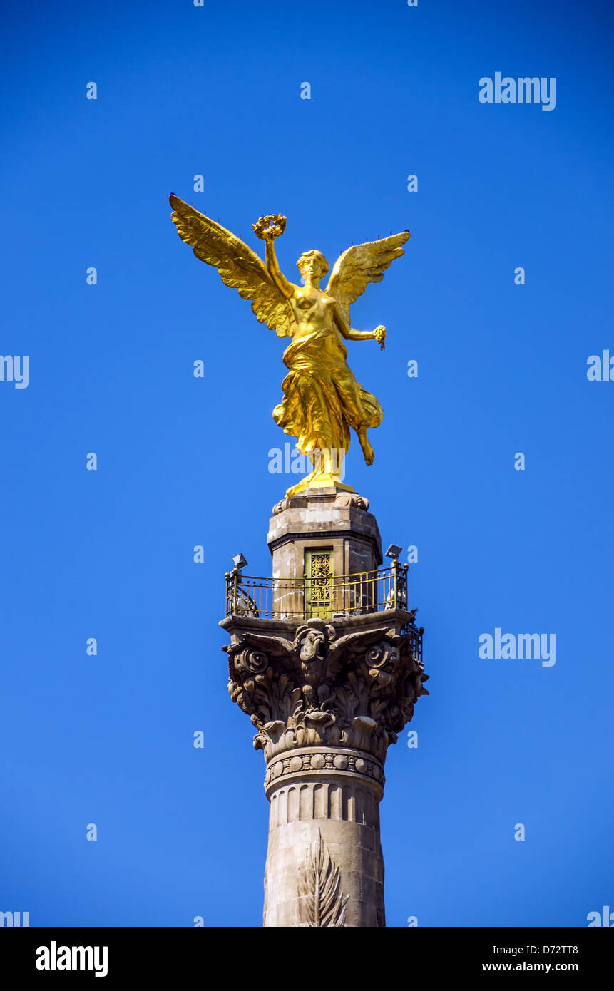 Angel of Independence monument in Mexico City Stock Photo