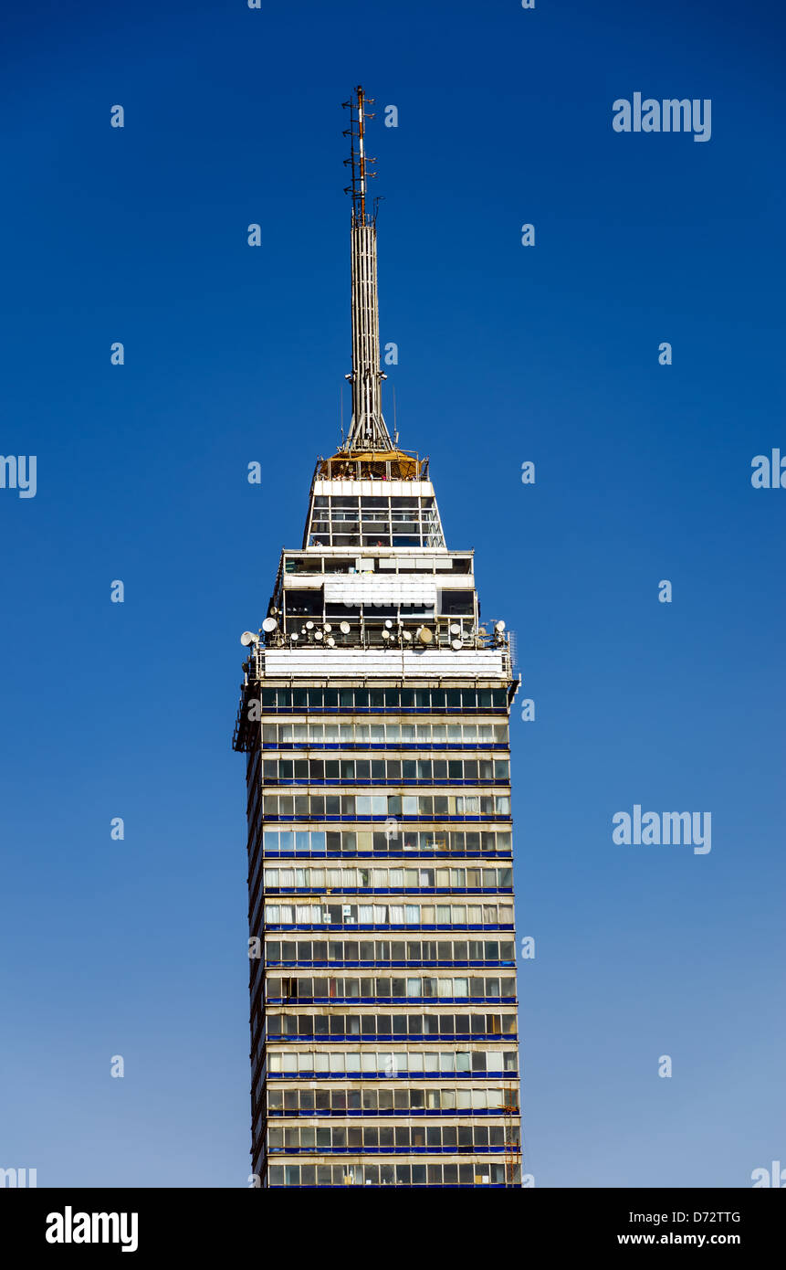 Latin American Tower, the first skyscraper built in Mexico City Stock Photo