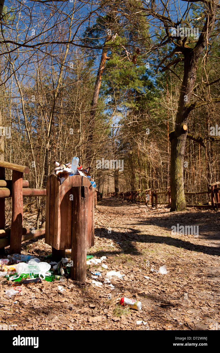 Garbage dump in the woods hi-res stock photography and images - Alamy