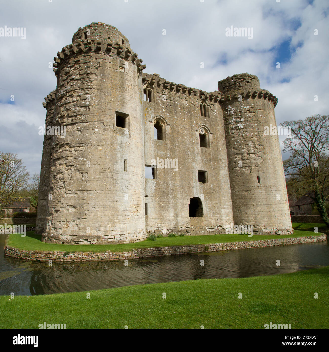 Nunney Castle Stock Photo