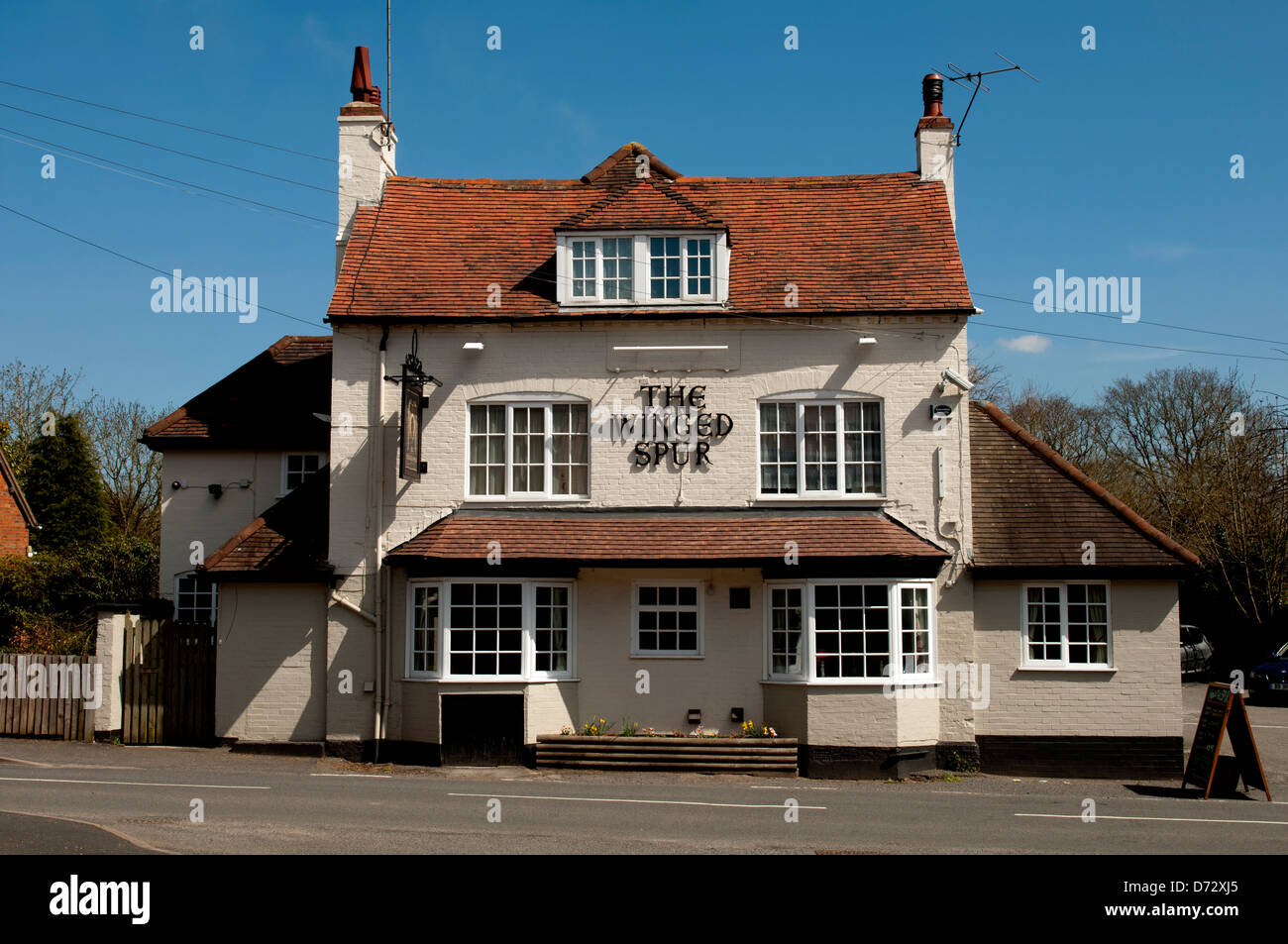 The Winged Spur pub, Ullenhall, Warwickshire, England, UK Stock Photo