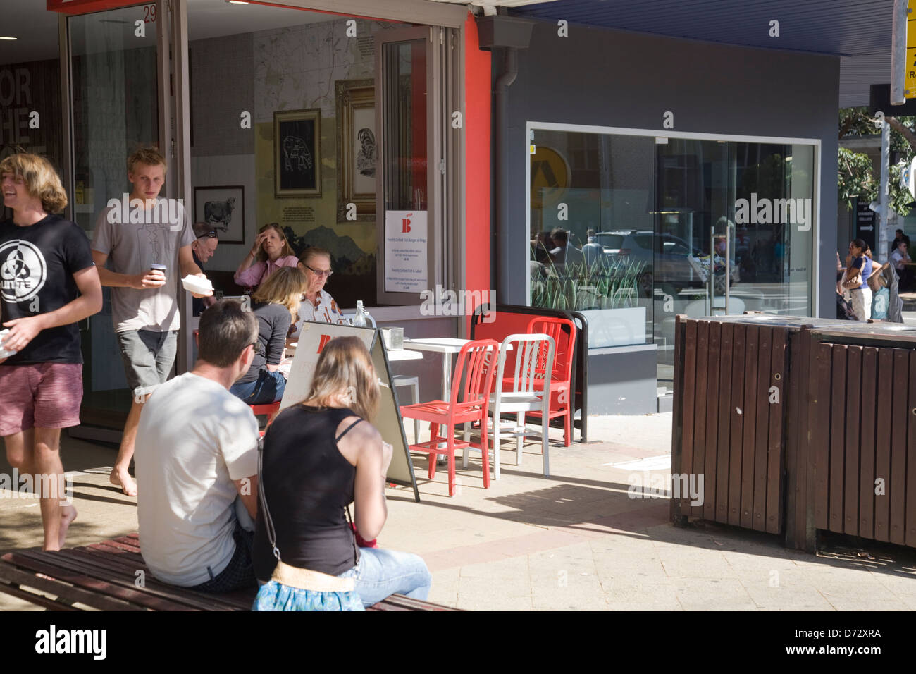 australian cafe in avalon Stock Photo Alamy