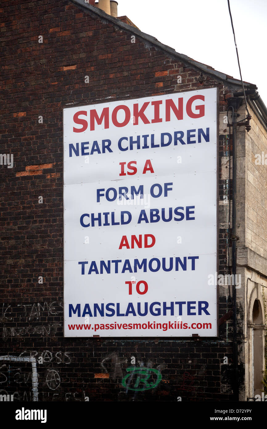 Anti Smoking Poster Stock Photo - Alamy