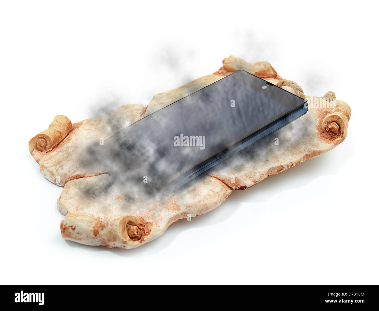 Conceptual image about changes of communication devices through history