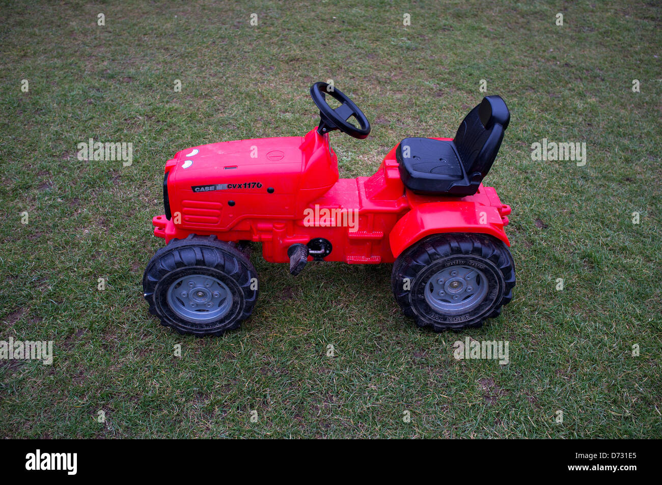 Childs Toy Tractor Stock Photo