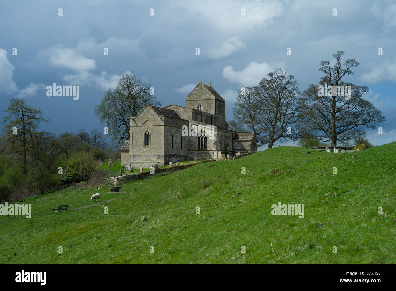Wadenhoe Village, Northamptonshire, England, April 2013. Wadenhoe with