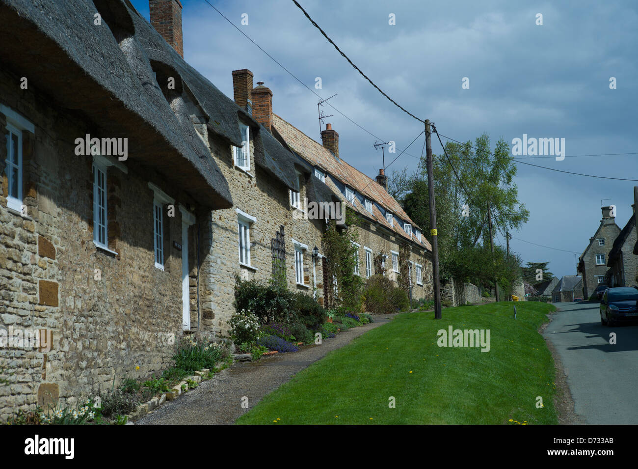 Wadenhoe Village, Northamptonshire, England, April 2013. Wadenhoe with