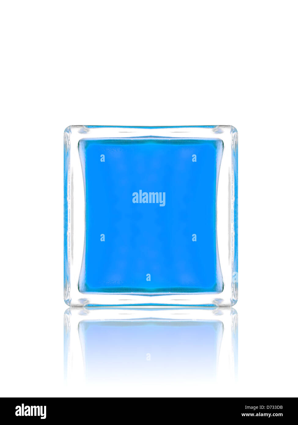 Glass blocks isolated against a white background Stock Photo Alamy