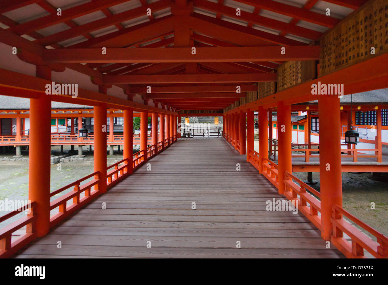 Itsukushima Jinja Shrine, Miyajima, Japan Stock Photo