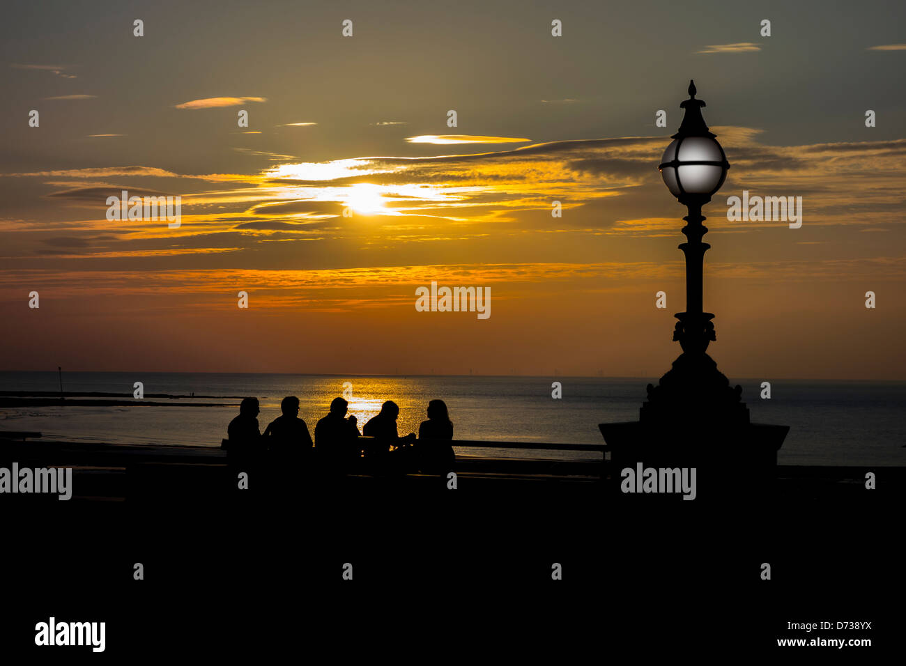 Margate Seafront Sunset Creative Kent England UK Stock Photo - Alamy