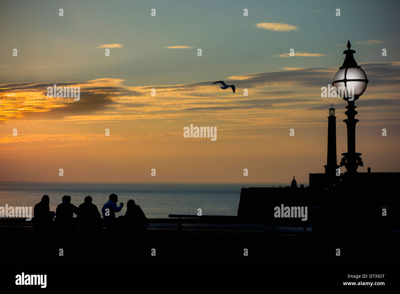 Margate Seafront Sunset Creative Kent England UK Stock Photo - Alamy