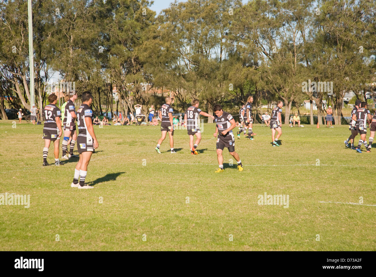 junior league rugby league game,sydney Stock Photo