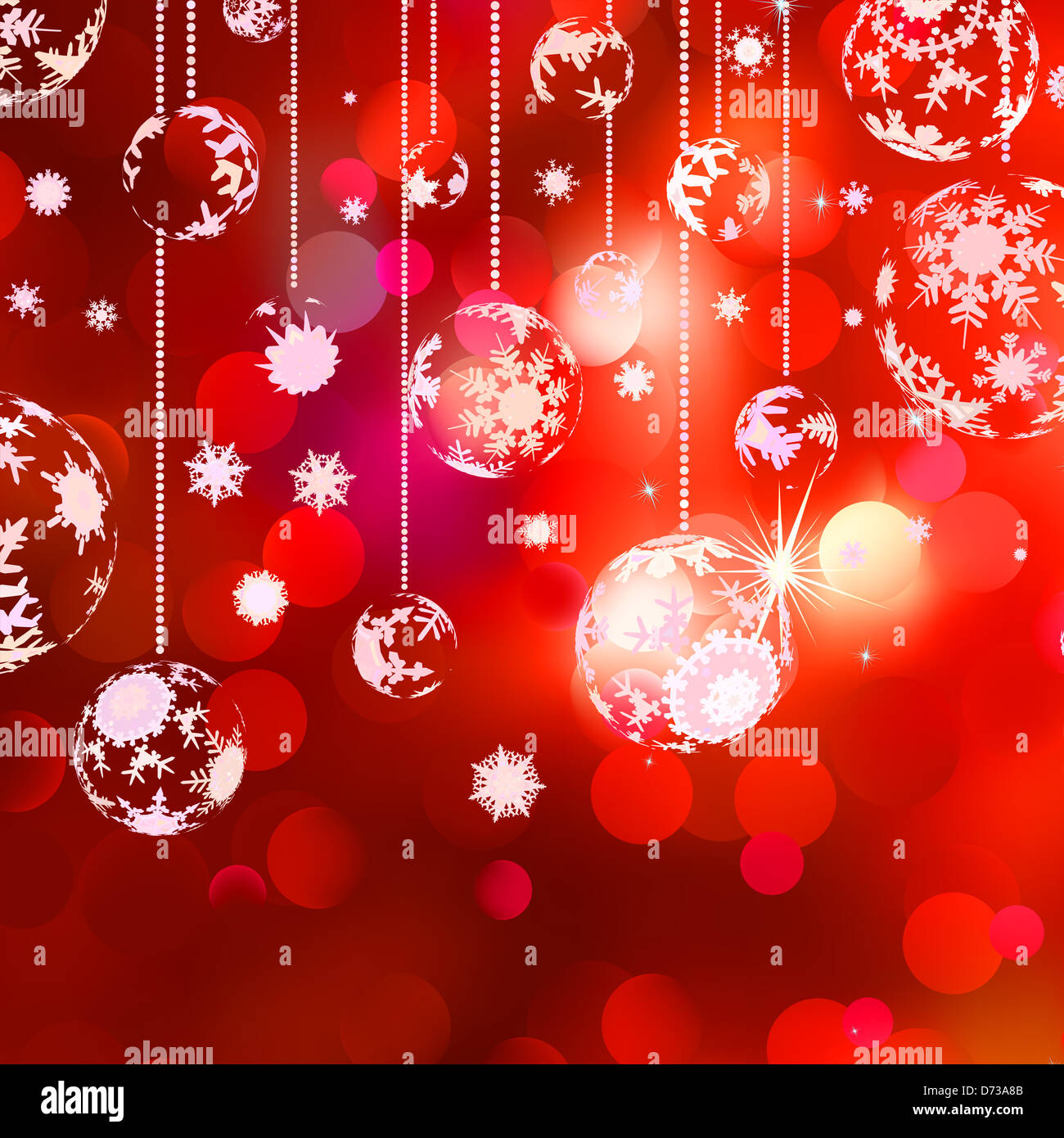 Christmas ball on abstract light background, shallow dof And also includes Stock Photo