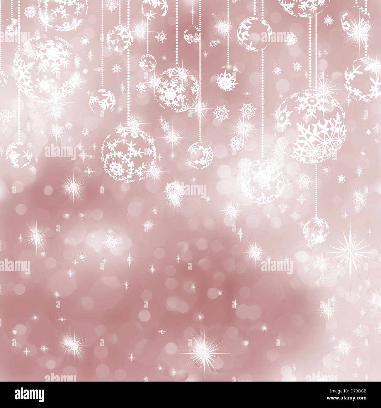 Christmas ball on abstract light background And also includes Stock Photo