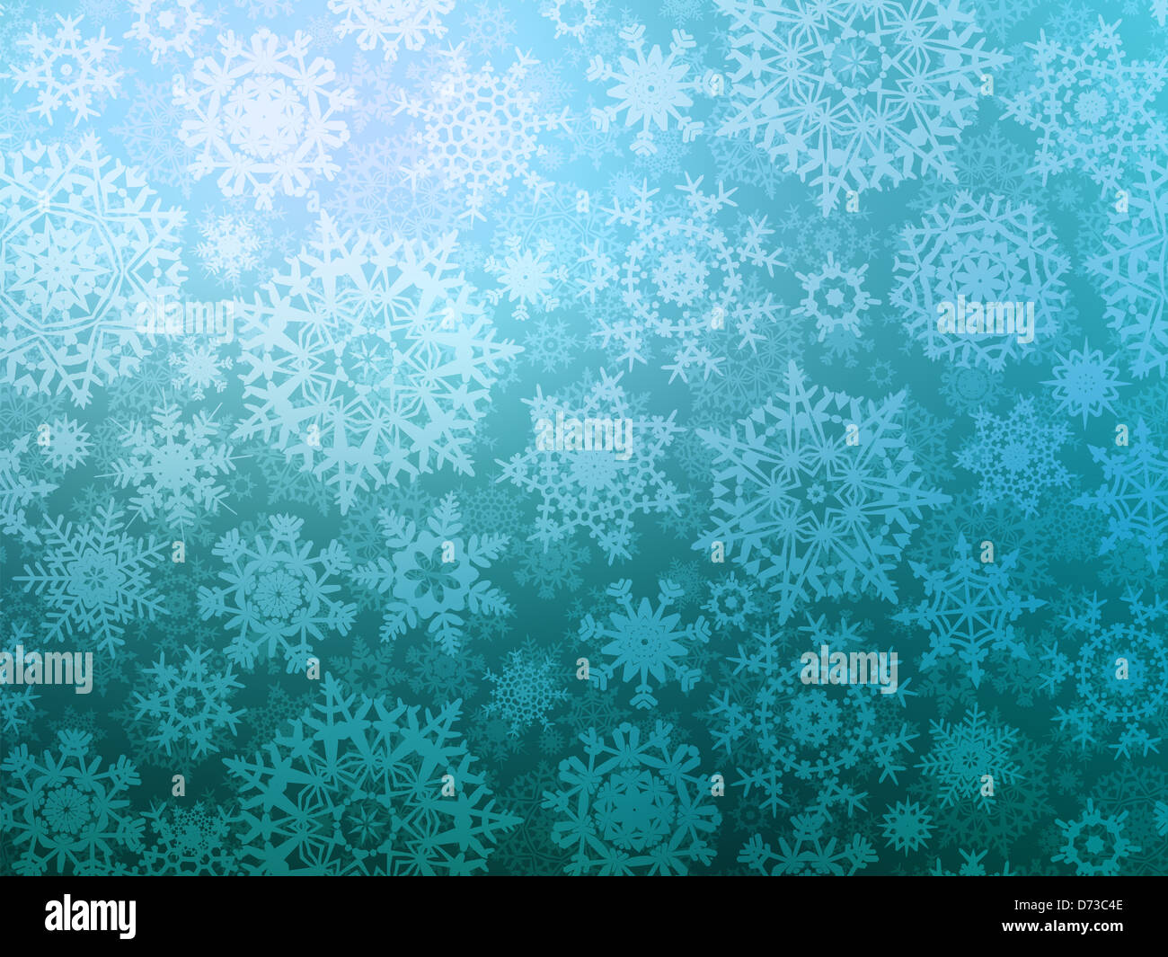 Blue Abstract background with glow snowflakes Stock Photo - Alamy