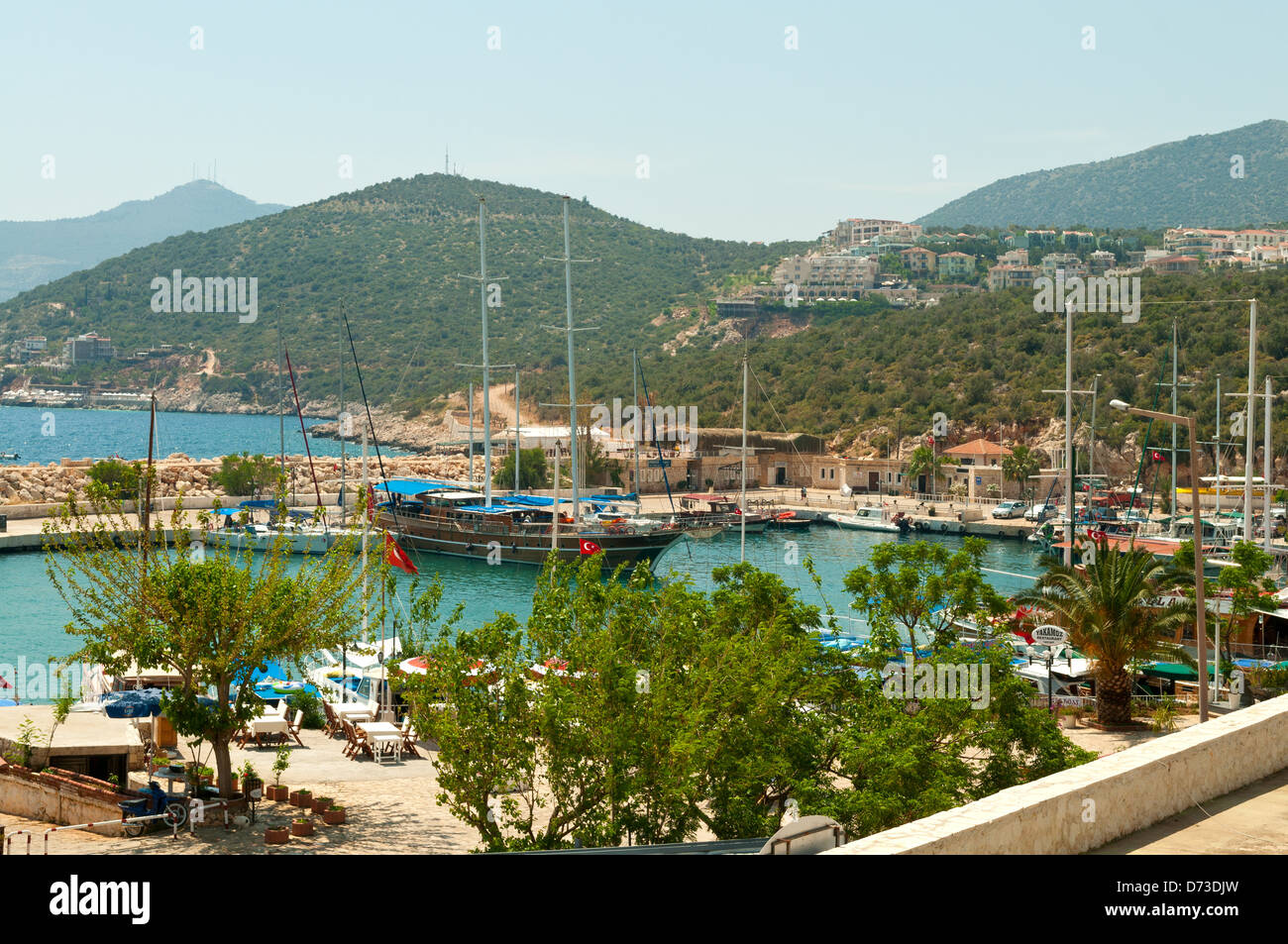 Kalkan Harbour, Antalya, Turkey Stock Photo