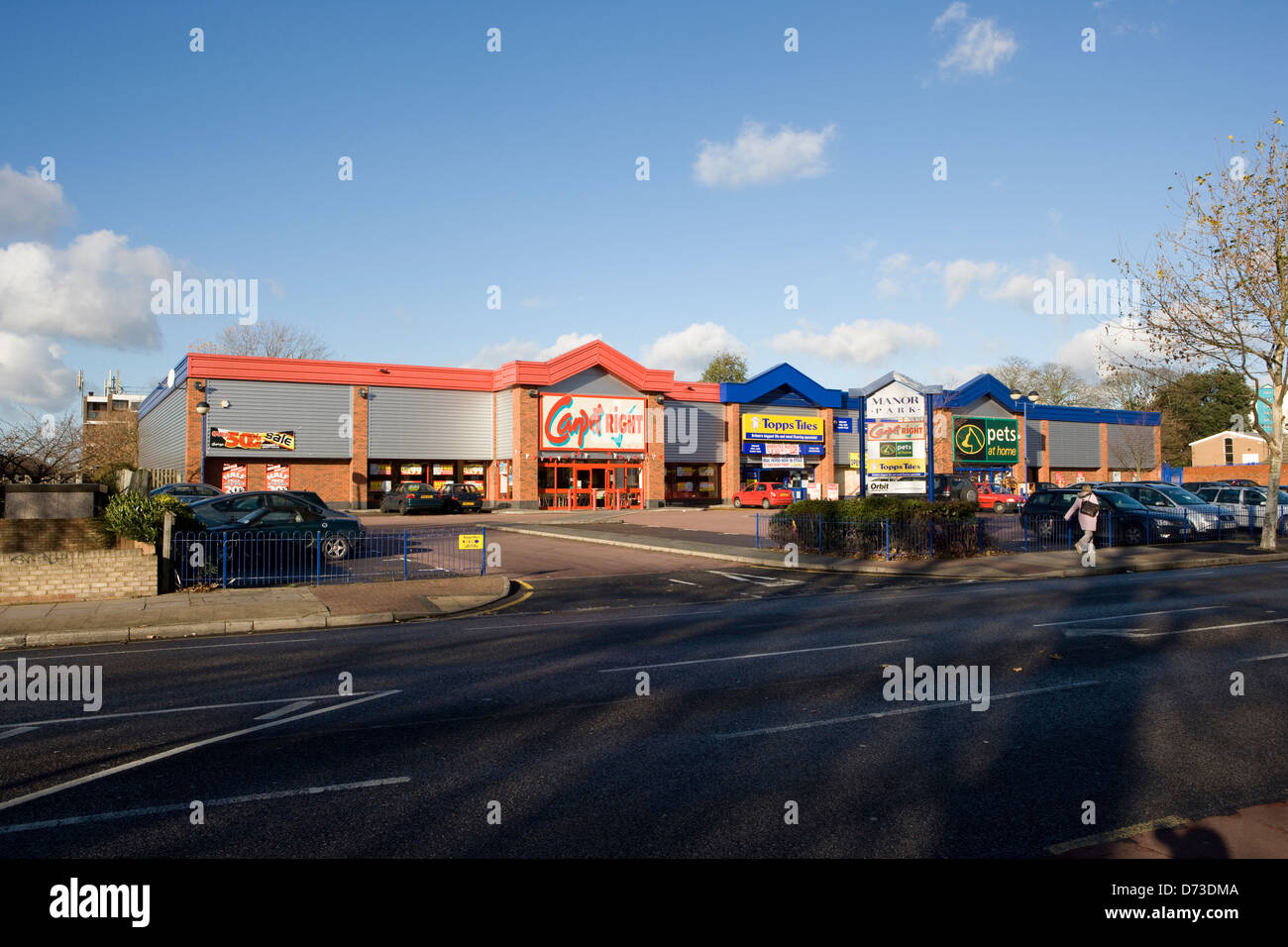 Manor Retail Park Feltham London England Stock Photo Alamy