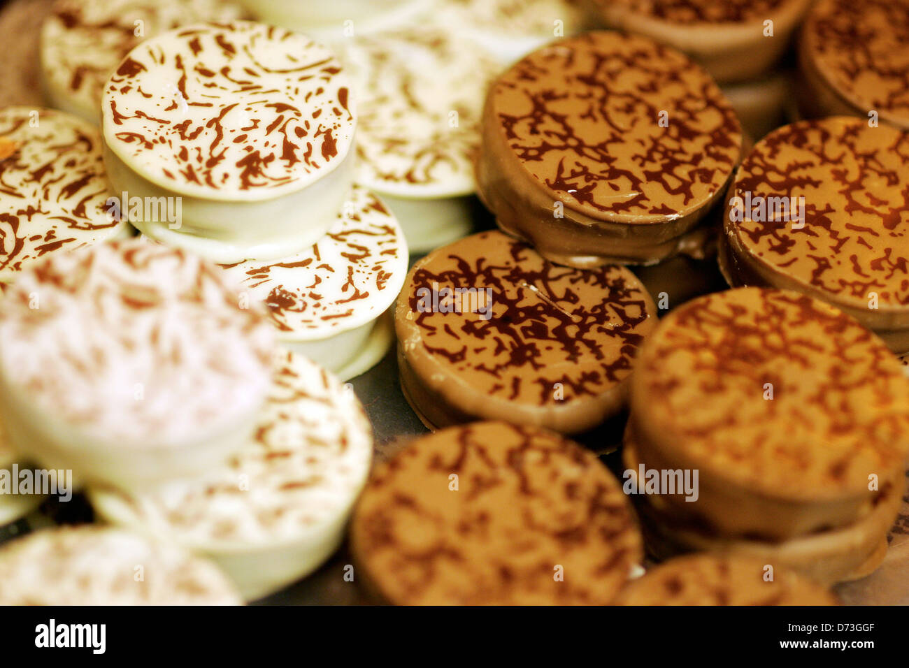 Berlin, Germany, from chocolate truffles in a department store in