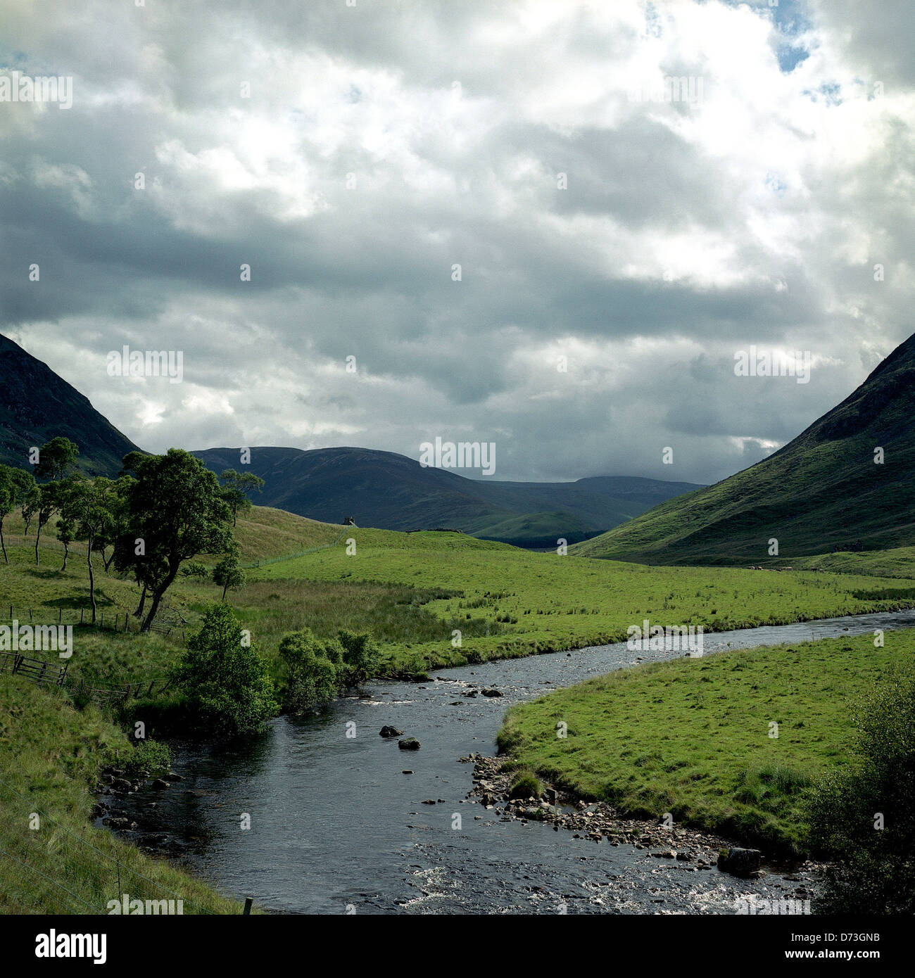 Spittal of Glenshee, United Kingdom, Scottish countryside Stock Photo