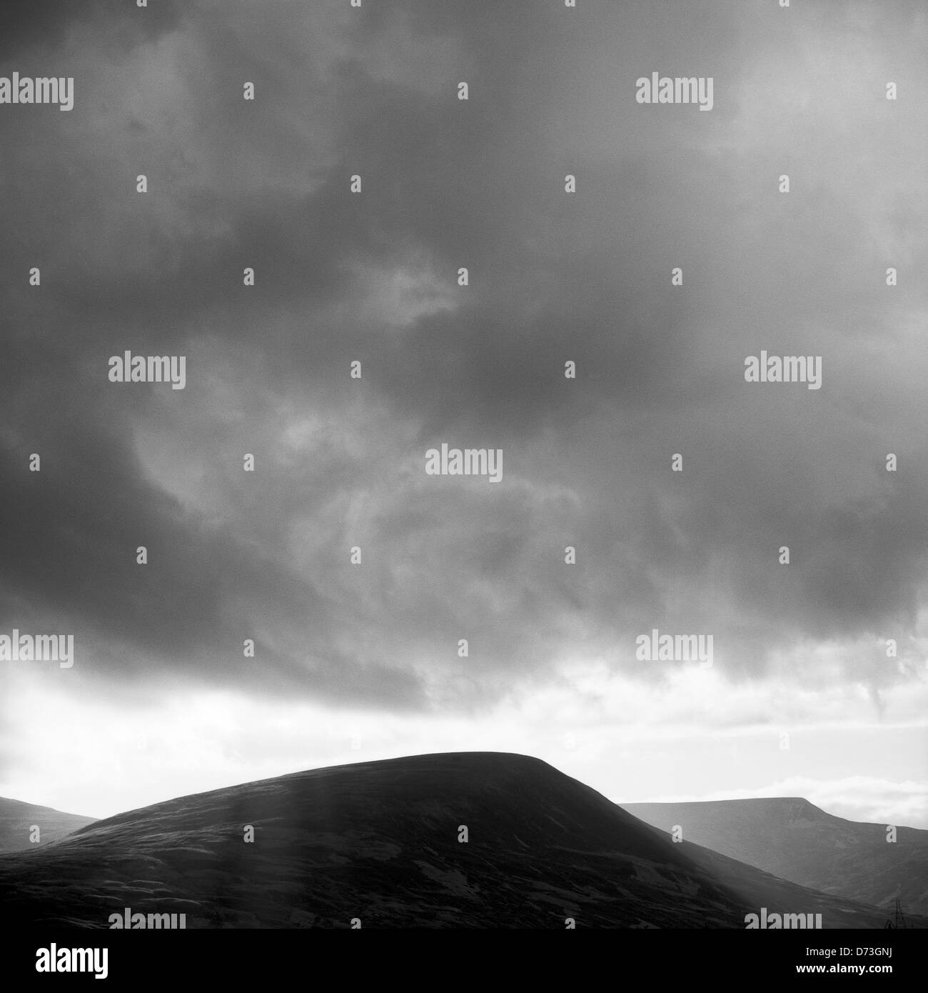Calvine, Scotland, mountain landscape in the vicinity of Calvine Stock Photo