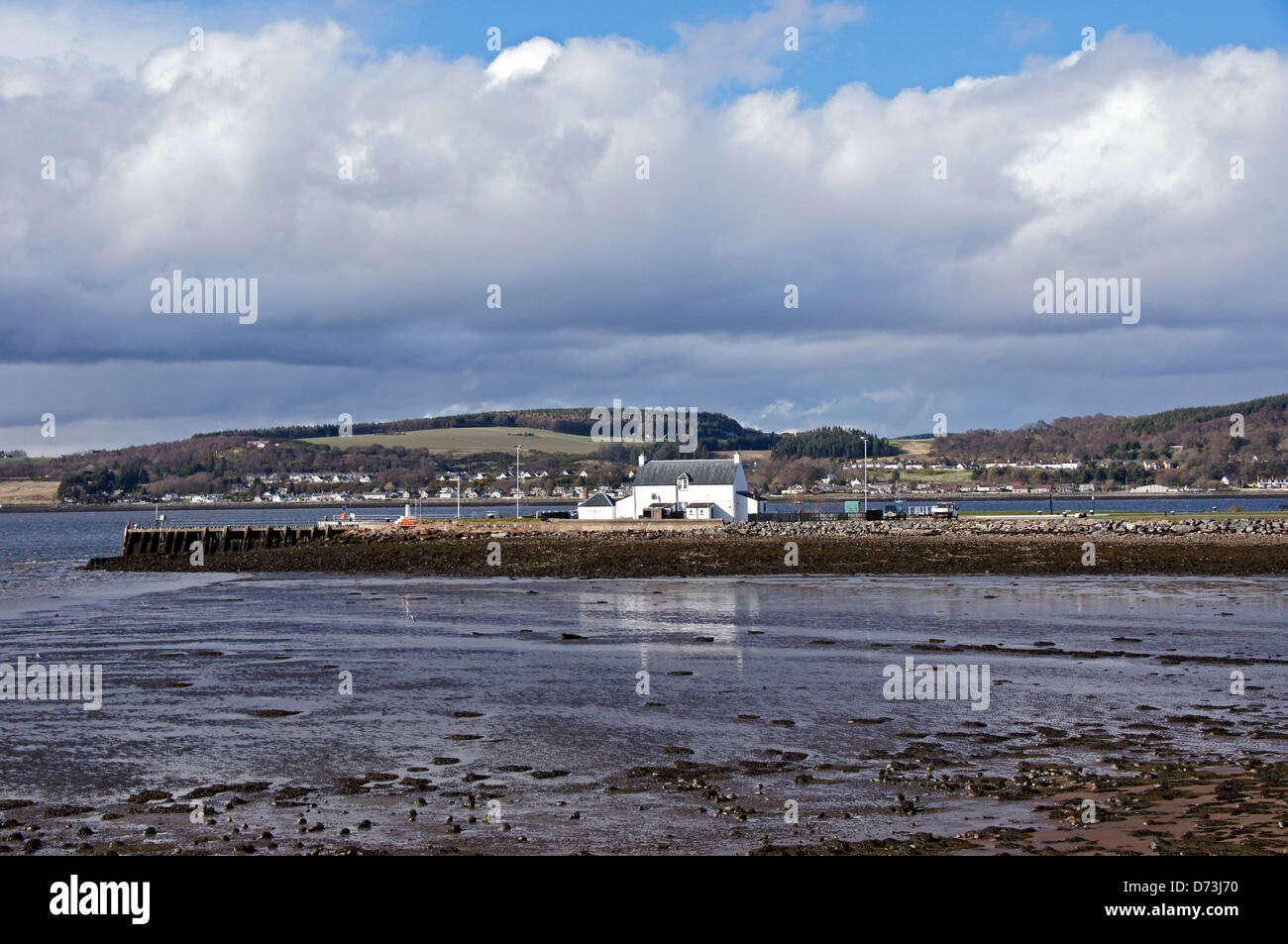 The entrance to the Caledonian Canal at Inverness in Scotland Stock Photo