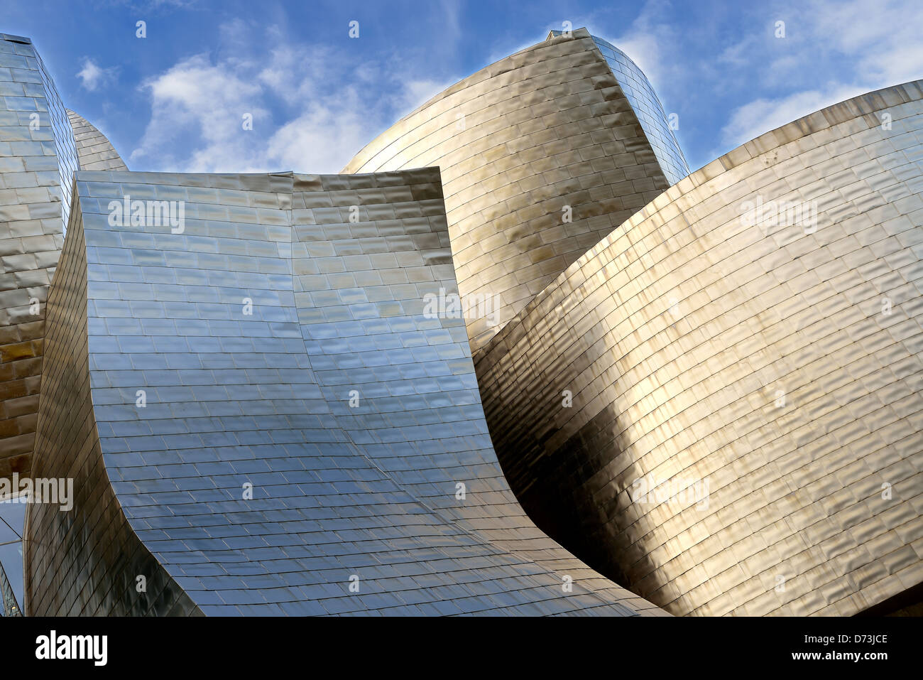 Detail of Guggenheim museum, Bilbao Stock Photo