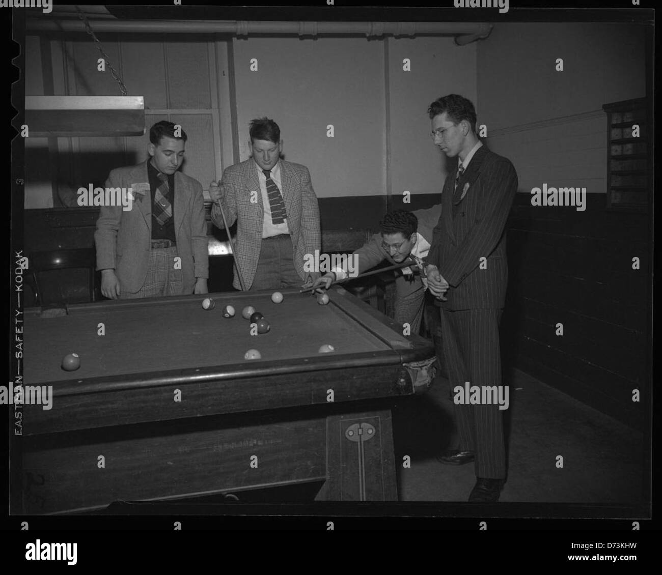 Billiards tournament, Connecticut, February 26, 1947 Stock Photo Alamy