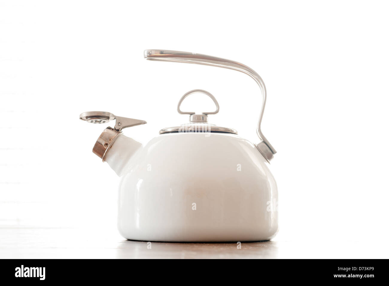 teapot on a table Stock Photo