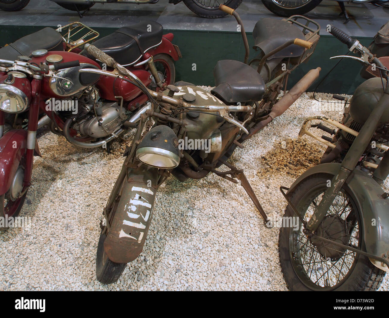 1939 Moto Guzzi Alce Motorcycle pic1. Stock Photo