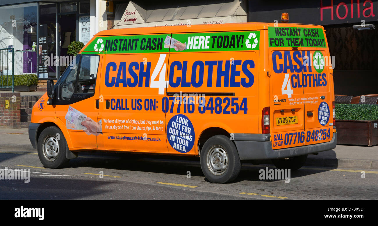 cash for clothes van