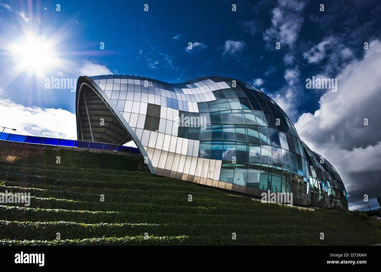 A photo of the Sage in Gateshead, taken from the Gateshead side of the Tyne, using a Sony A580. Stock Photo