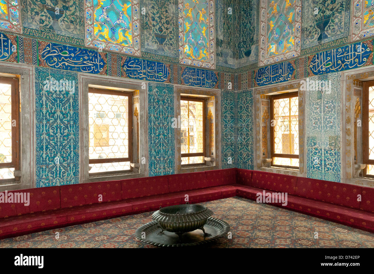 Sultan's Chamber, Harem, Topkapi Palace, Sultanahmet, Istanbul, Turkey Stock Photo