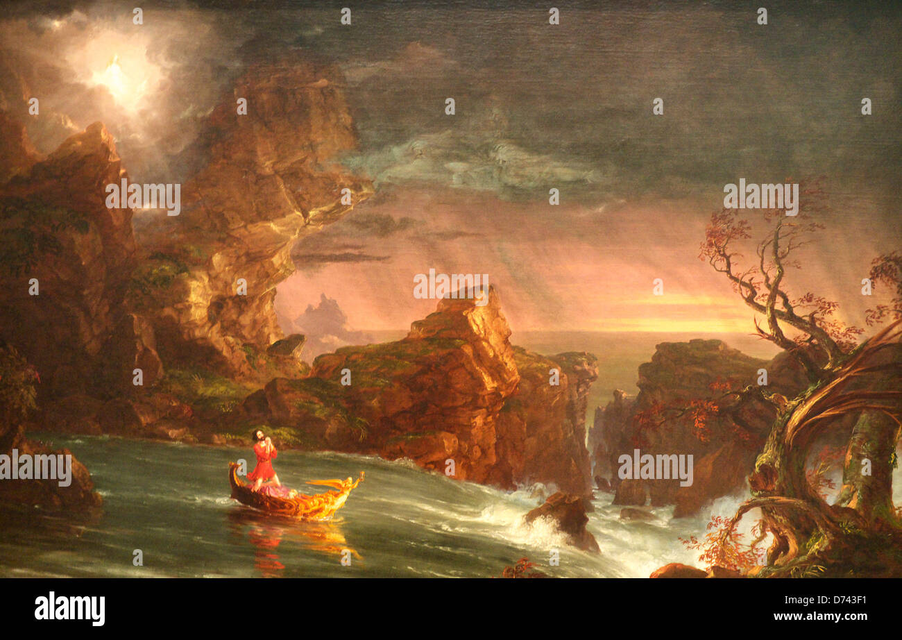 The Voyage of Life - Manhood by Thomas Cole Stock Photo