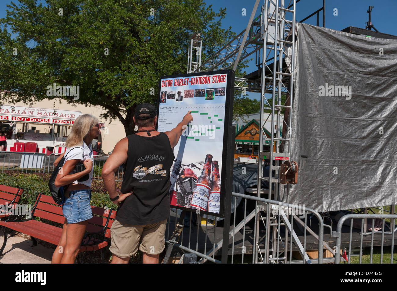 Leesburg, Florida USA Bikefest 2013, Worlds largest 3 day motorcycle & Music event April 26-28 Stock Photo