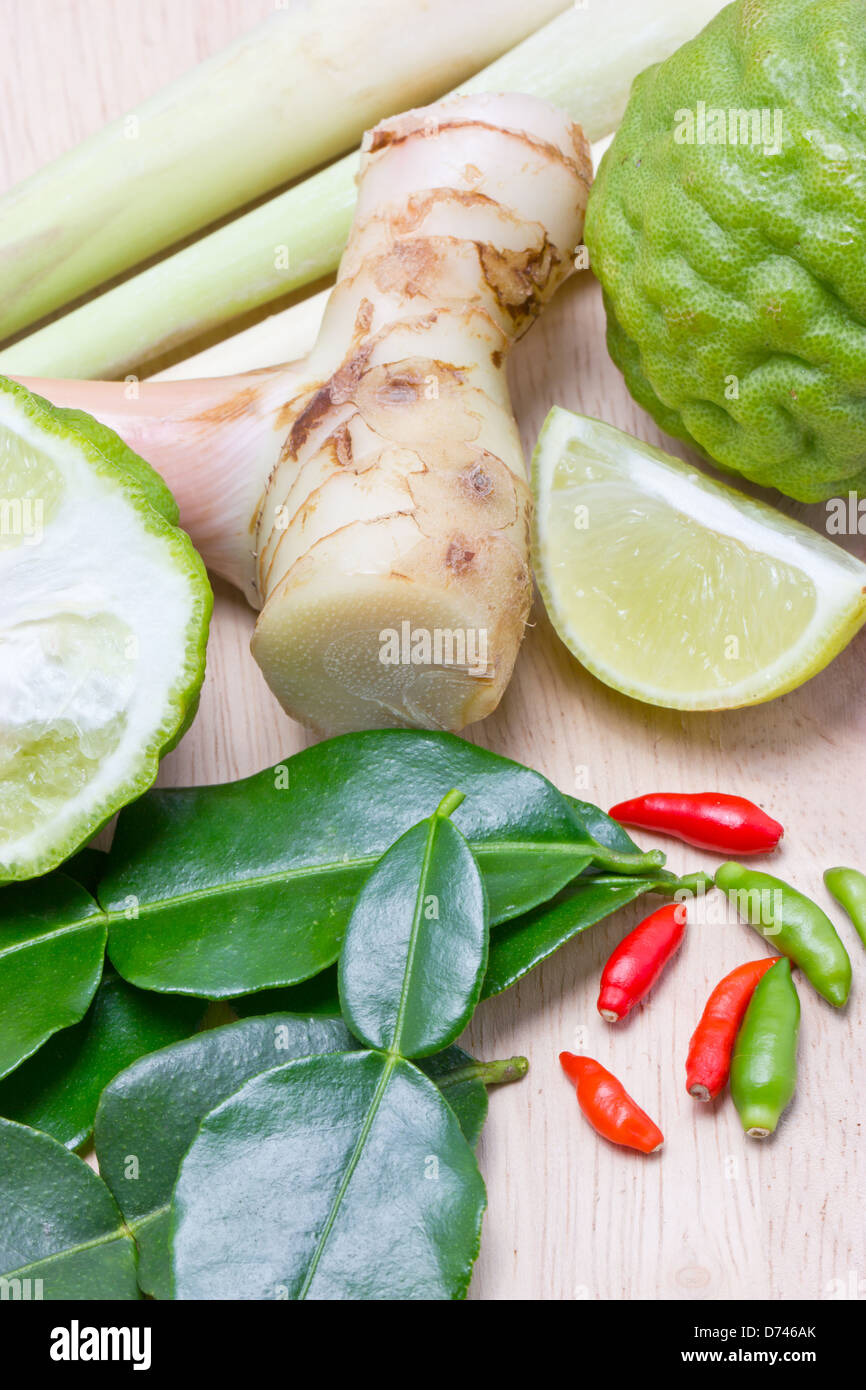 Ingredients for Thai spicy food Stock Photo Alamy