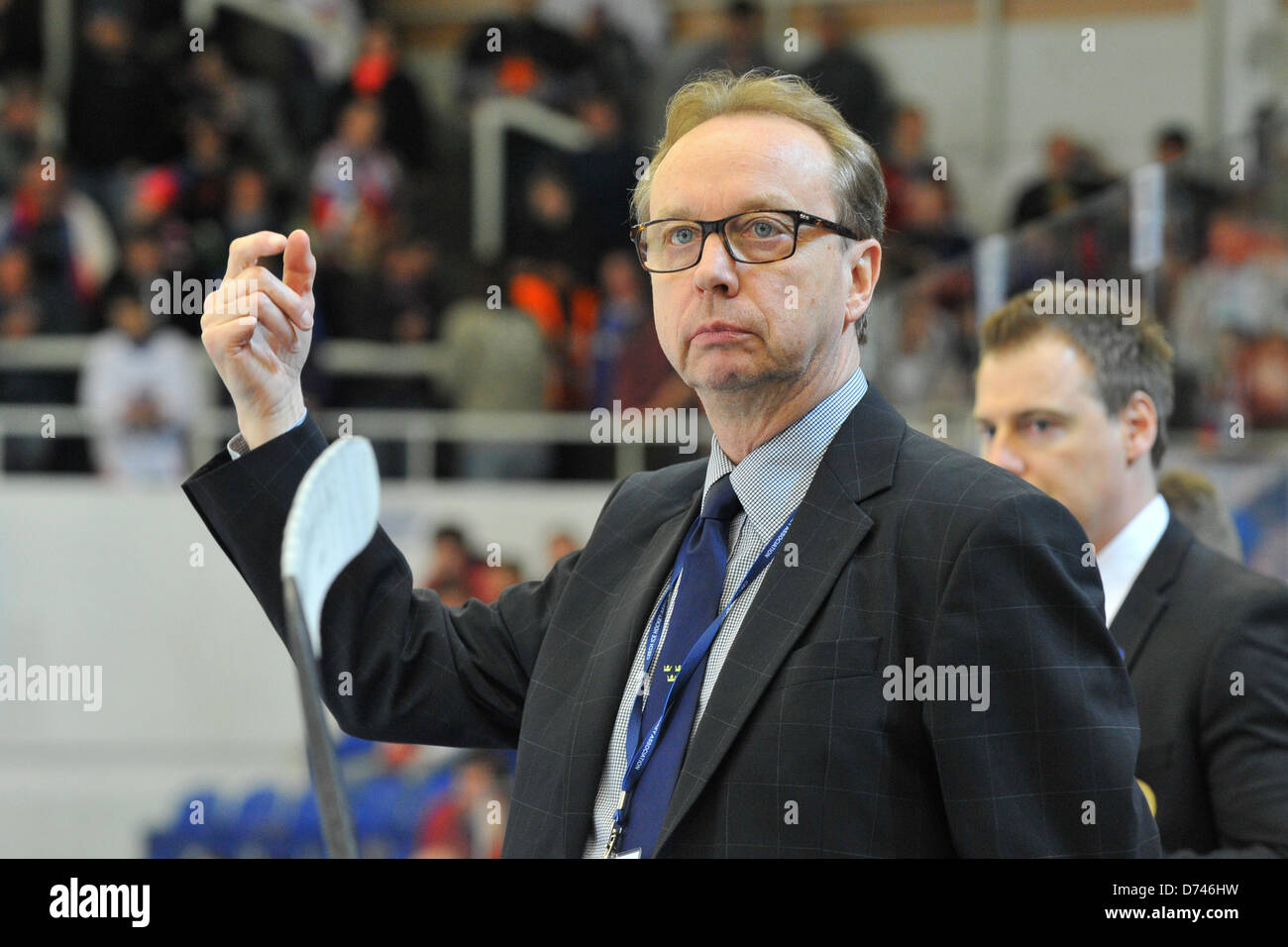 Coach of Sweden Par Marts during the Euro Hockey Tour ice hockey Stock  Photo - Alamy