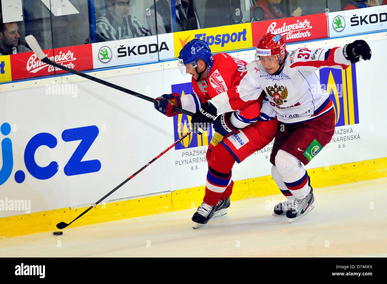 Brno, Czech Republic. 07th May, 2023. Czech fan in action during the Euro  Hockey Challenge match Switzerland vs Czech Republic in Brno, Czech  Republic, May 7, 2023. Credit: Vaclav Salek/CTK Photo/Alamy Live