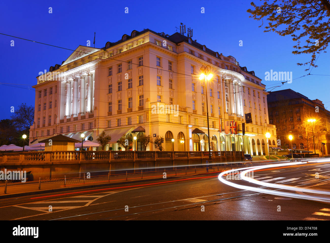 Zagreb hotel Esplanade Stock Photo