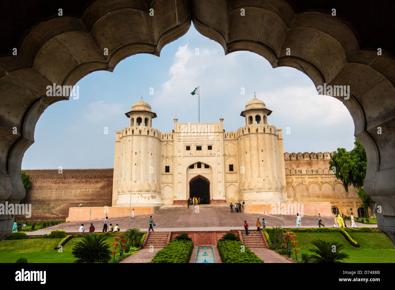 Alamgiri Gate, Lahore Fort, Lahore, Pakistan Stock Photo